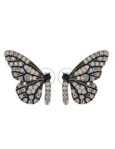 Crystal Butterfly Wings Earrings