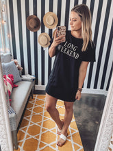 Load image into Gallery viewer, Long Weekend T-shirt Dress