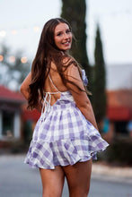Load image into Gallery viewer, Plaid Lavender Romper